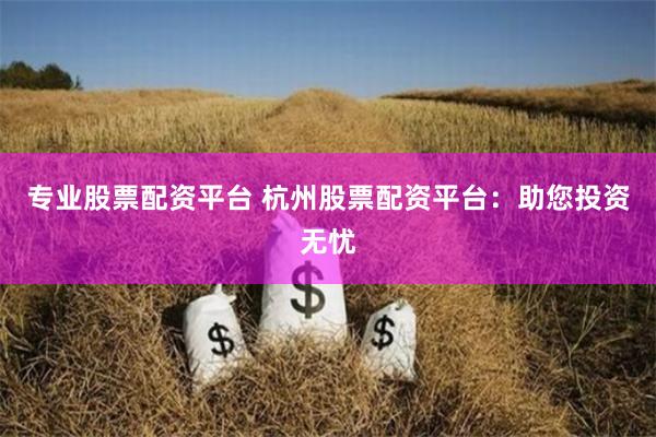 专业股票配资平台 杭州股票配资平台：助您投资无忧